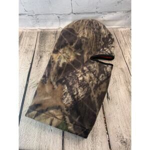 CAMO Men’s Orange Fleece Reversable Face Mask Hood / Size: One Size